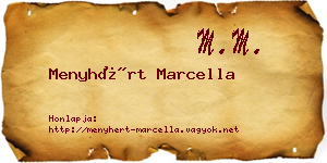 Menyhért Marcella névjegykártya